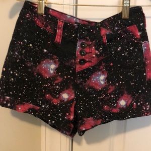 Galaxy Shorts pink/black